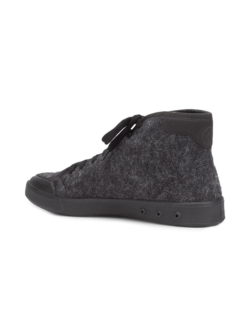 wool hi-top sneakers