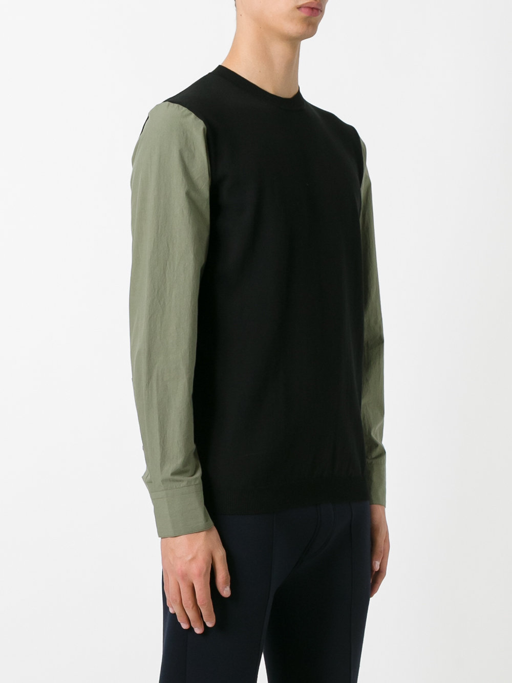 poplin sleeve jumper