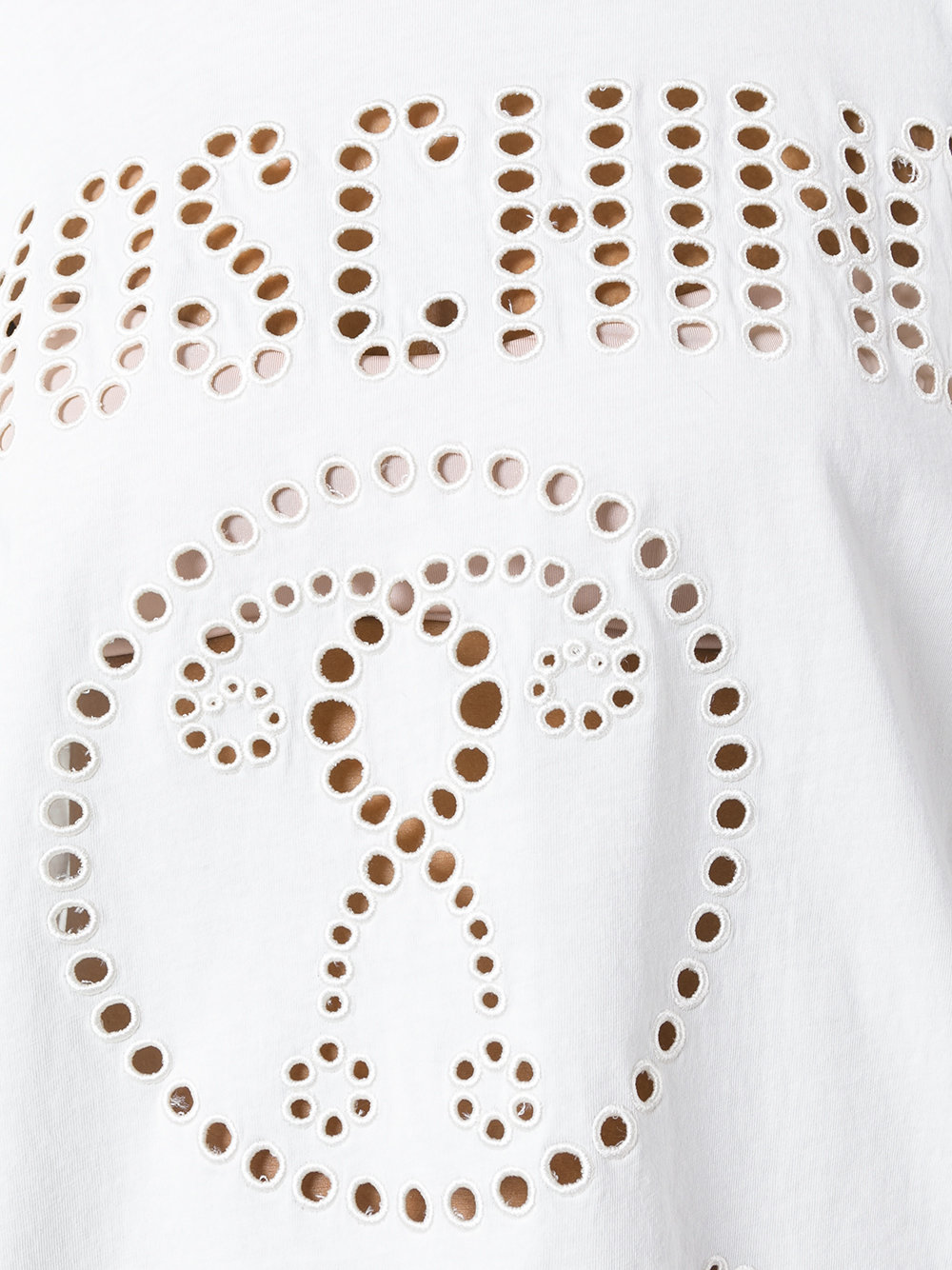 perforated logo T-shirt