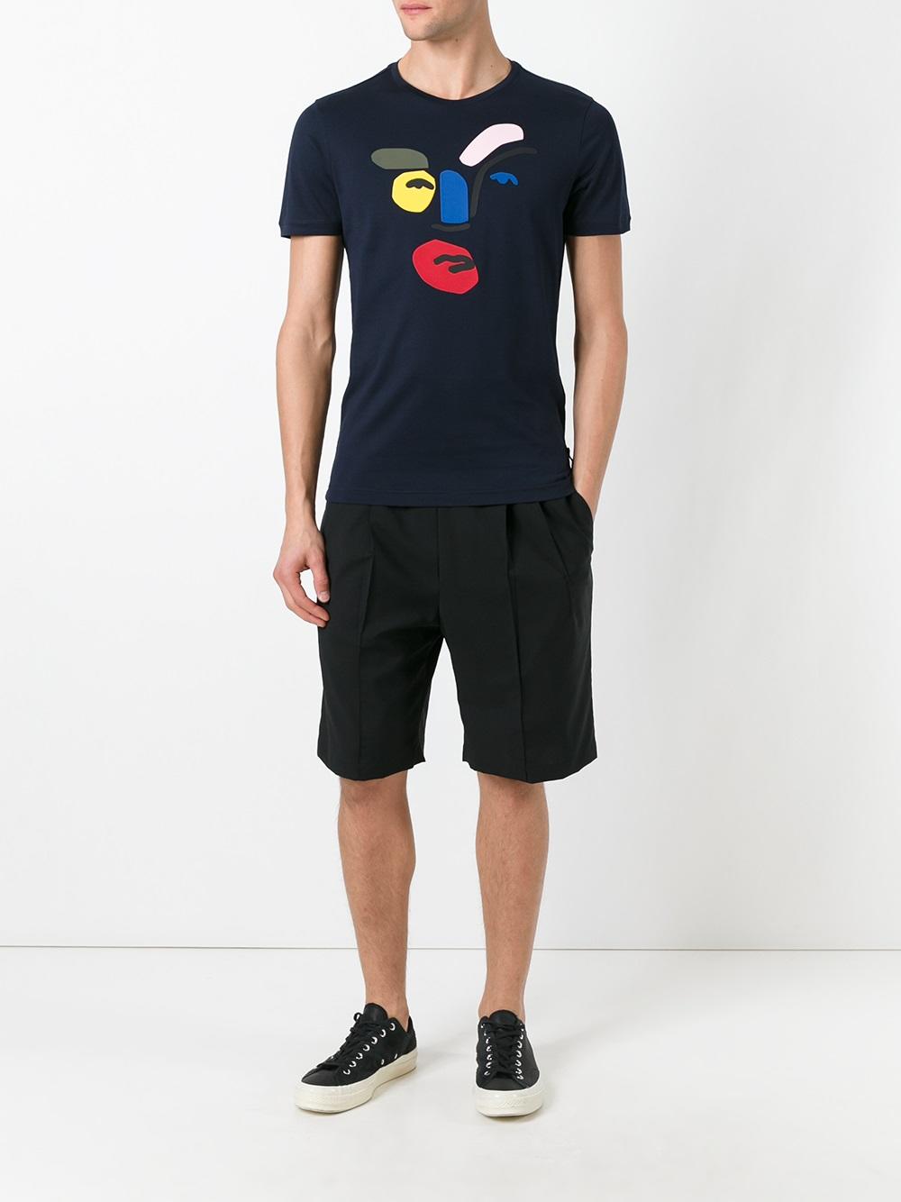 abstract face T-shirt