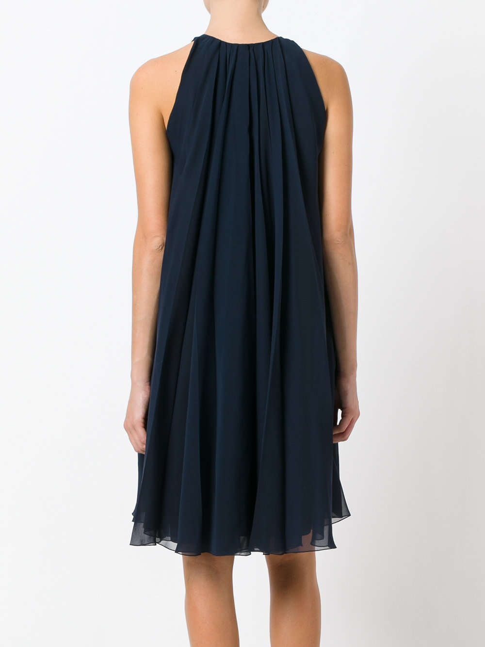 pleated layered dress
