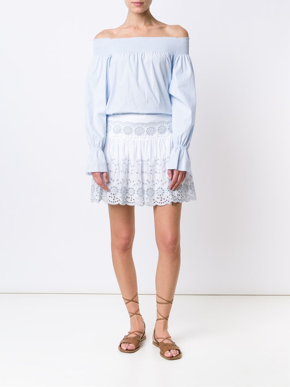 英式刺绣半身裙