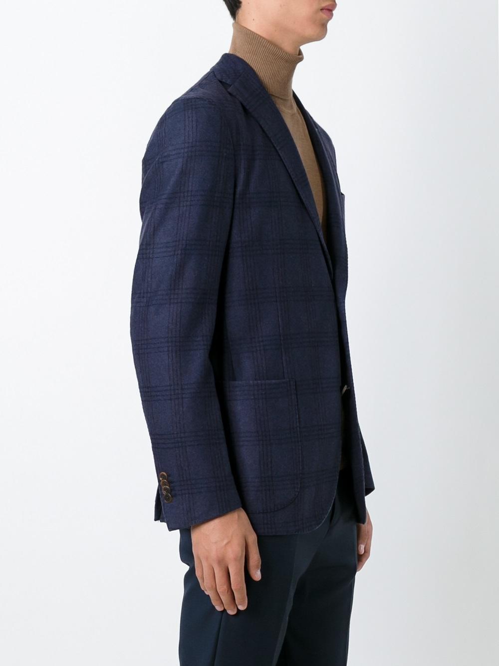 checked blazer 