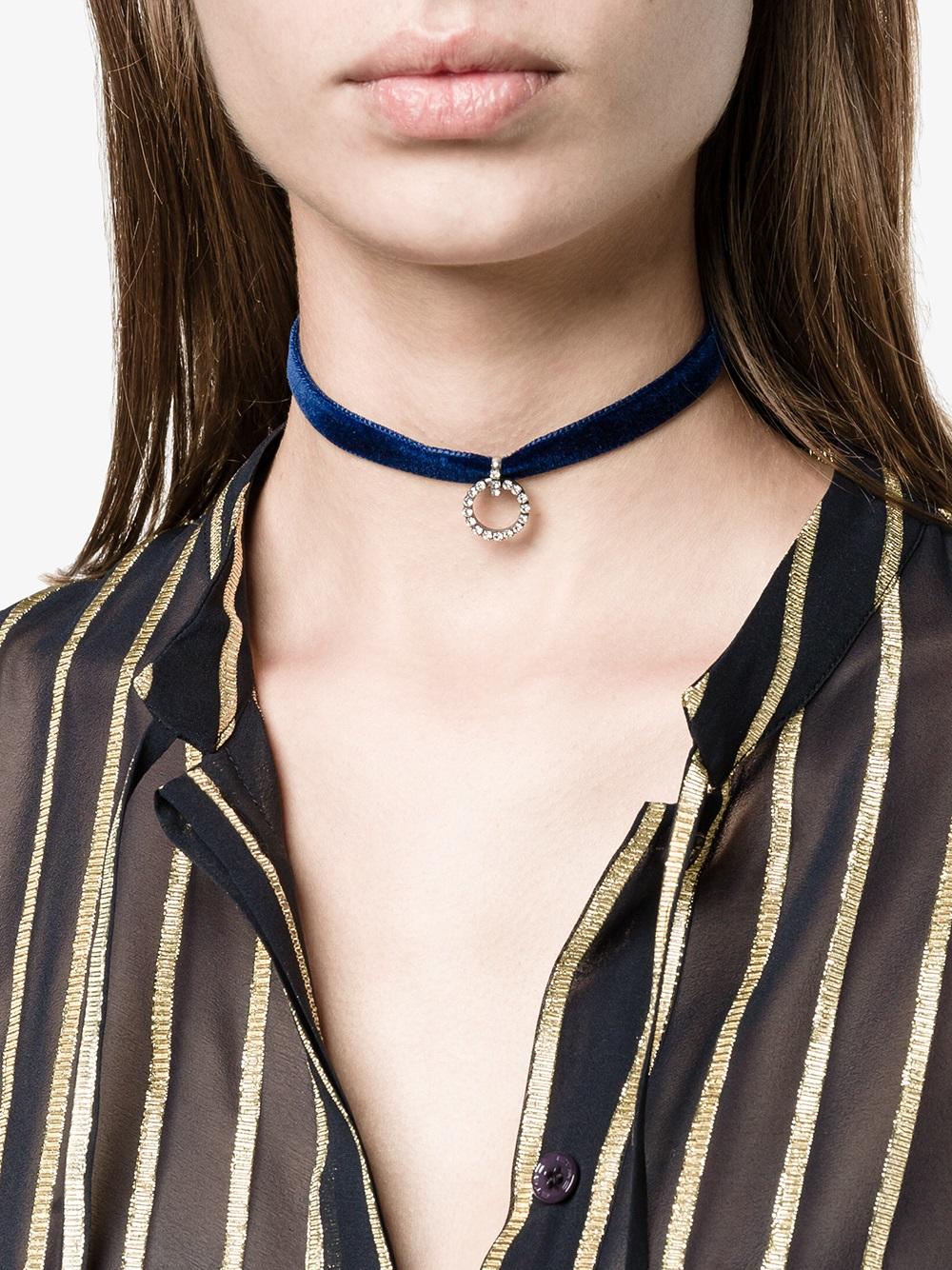 'Vix' velvet choker