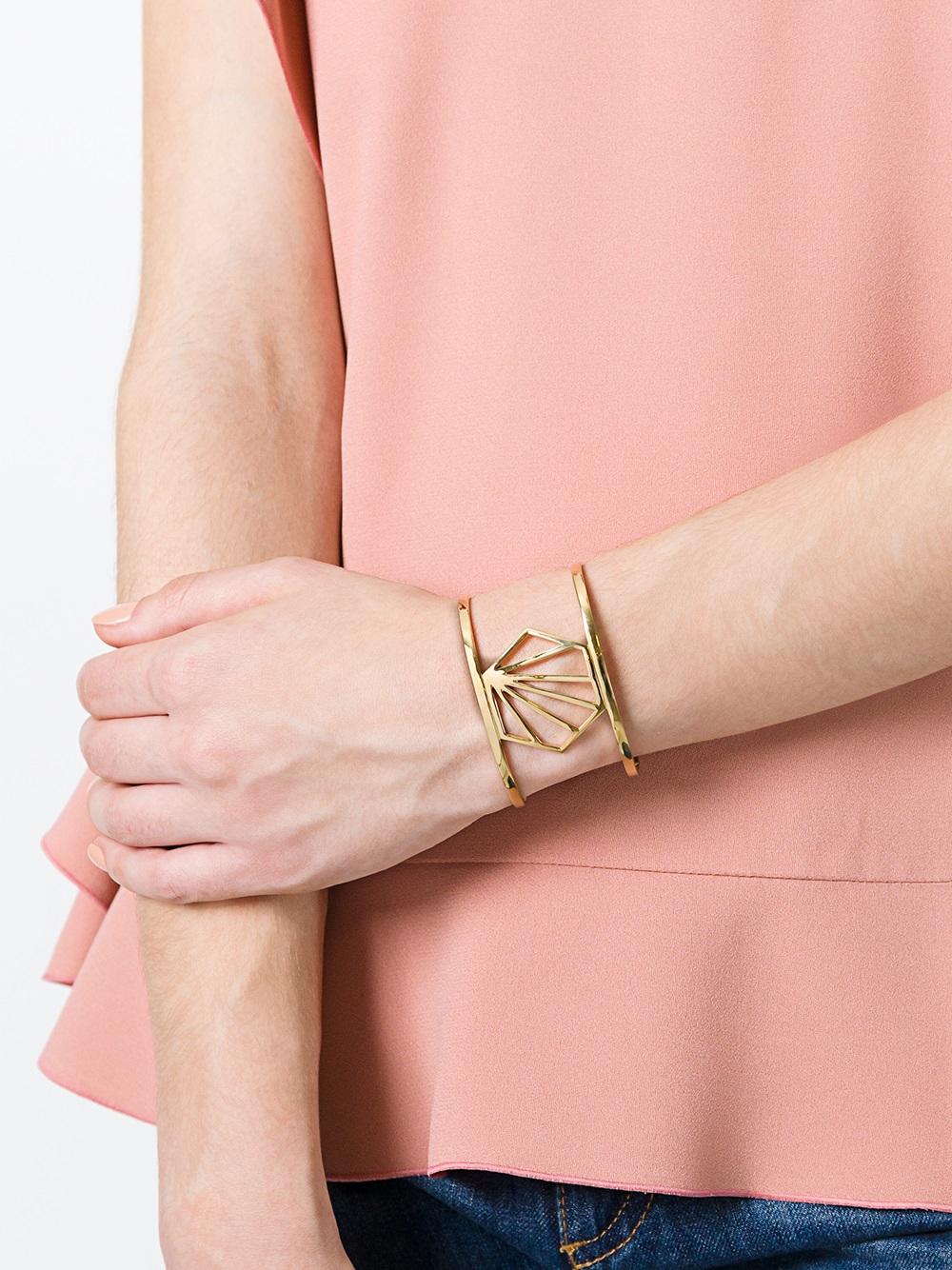 'Hexagon' cuff bracelet 