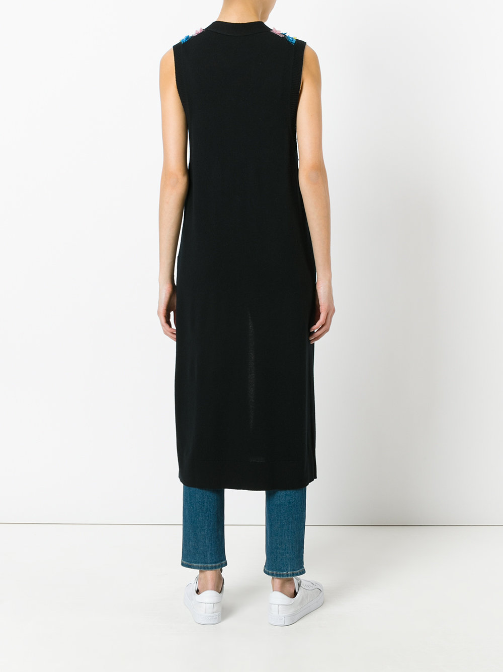 sleeveless cardi-coat