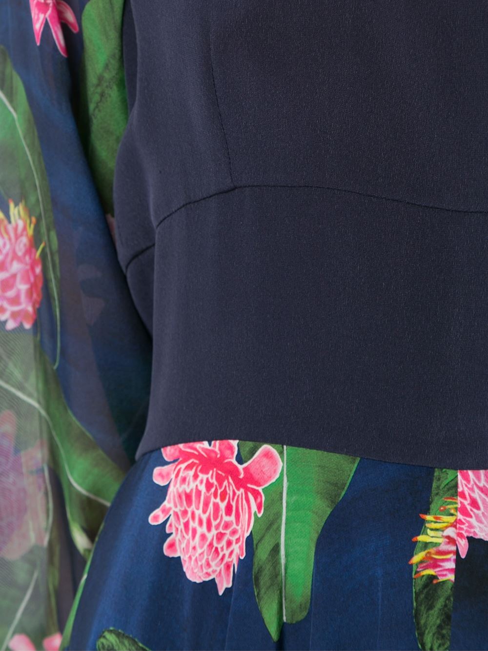 midi floral pleated skirt
