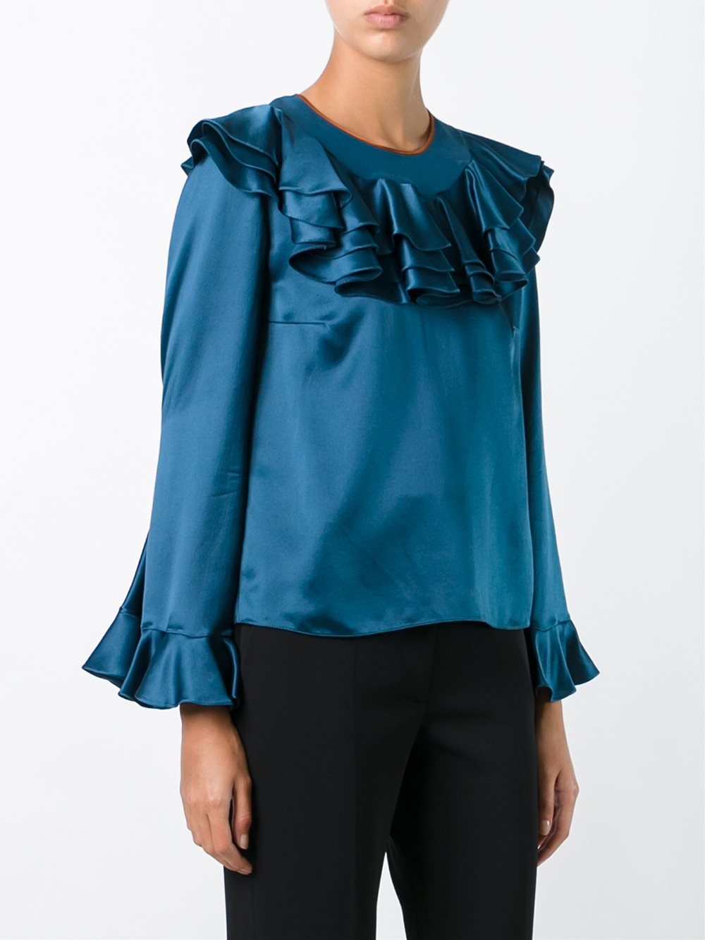 frill detail blouse
