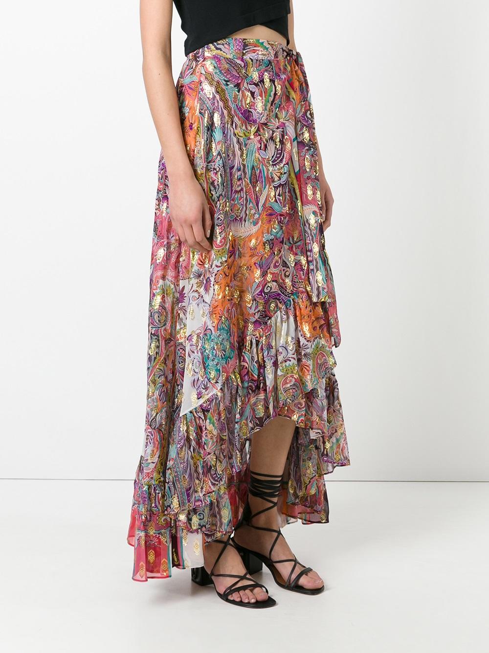 ruffled wrap skirt