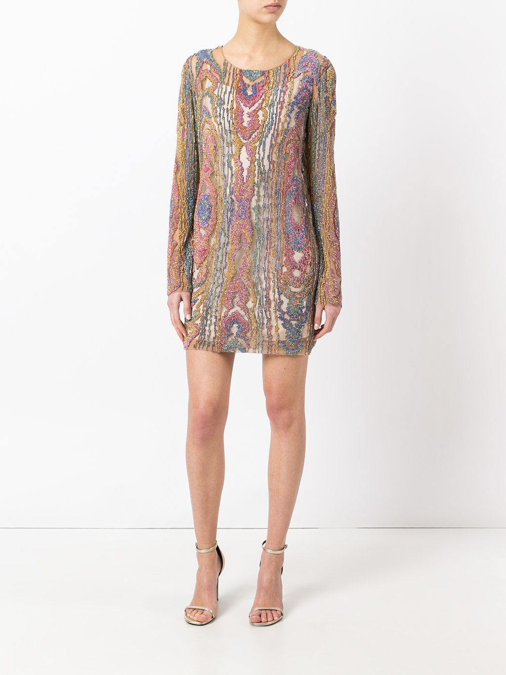 sequin embroidered dress