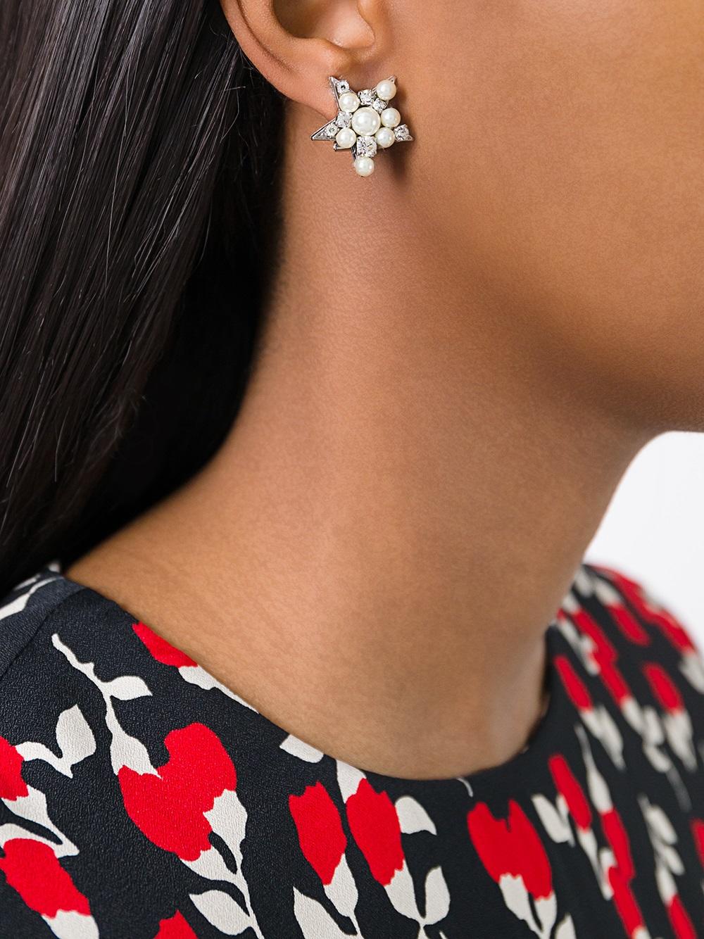 embellished star earrings