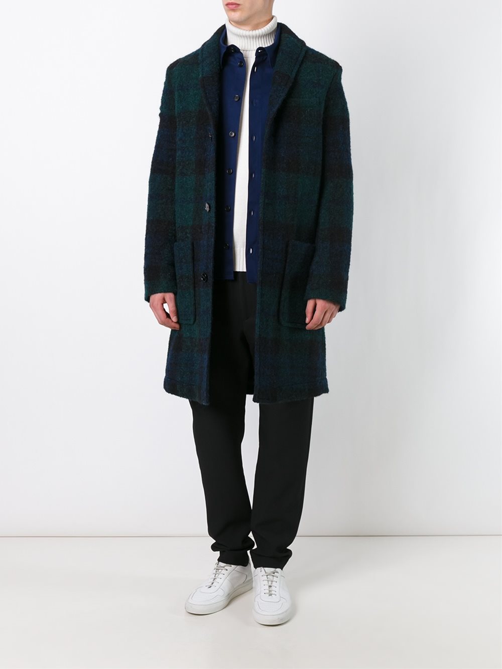 'Long Shawl Collar' coat