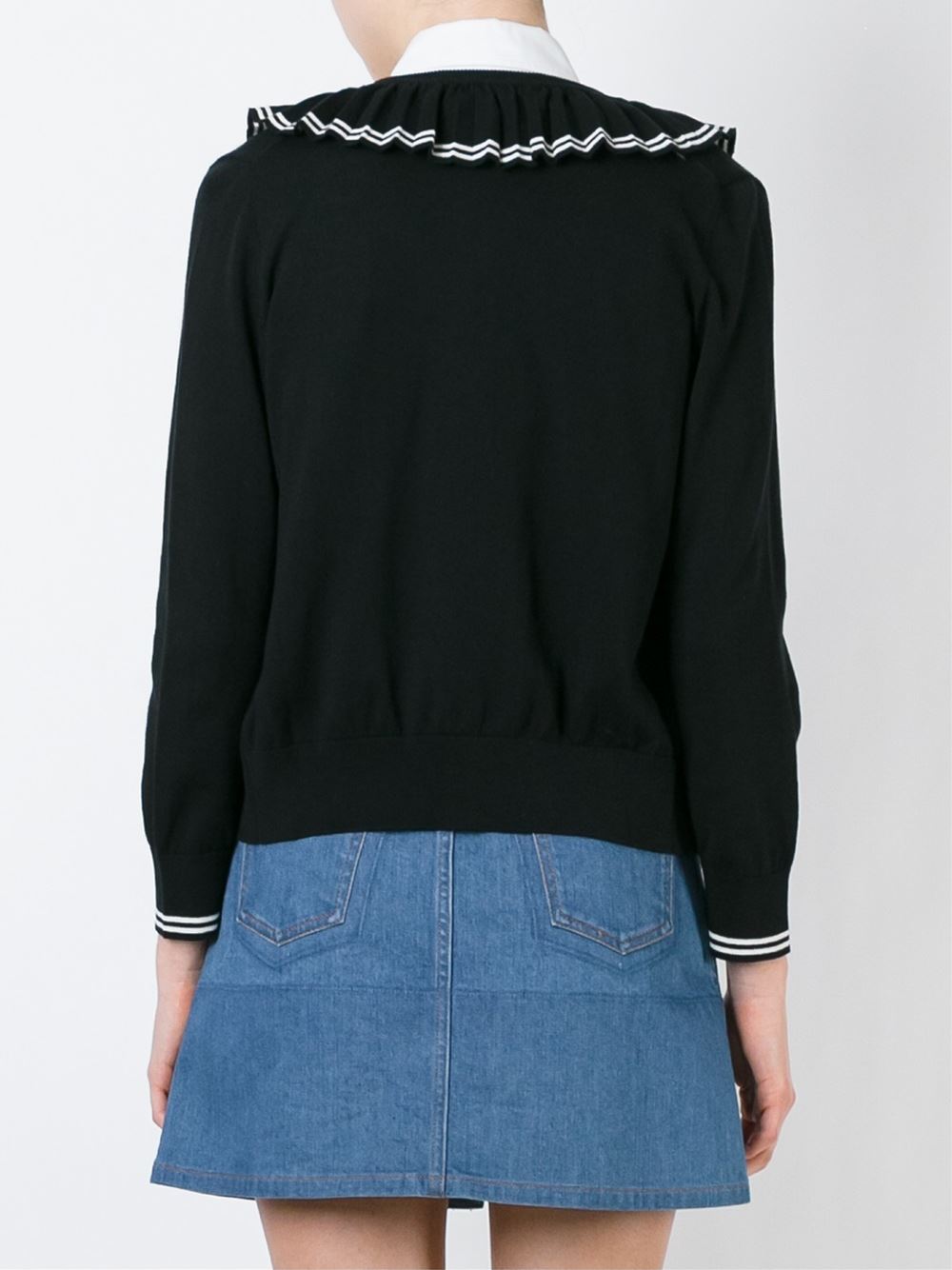 'Pleated Ribs'开衫