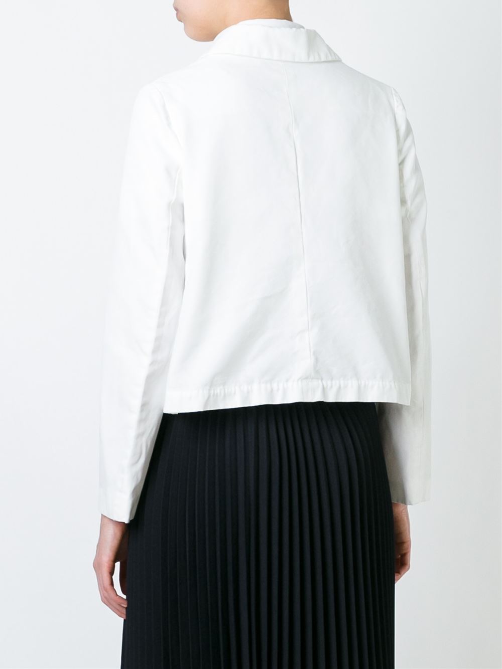 floral applique cropped jacket
