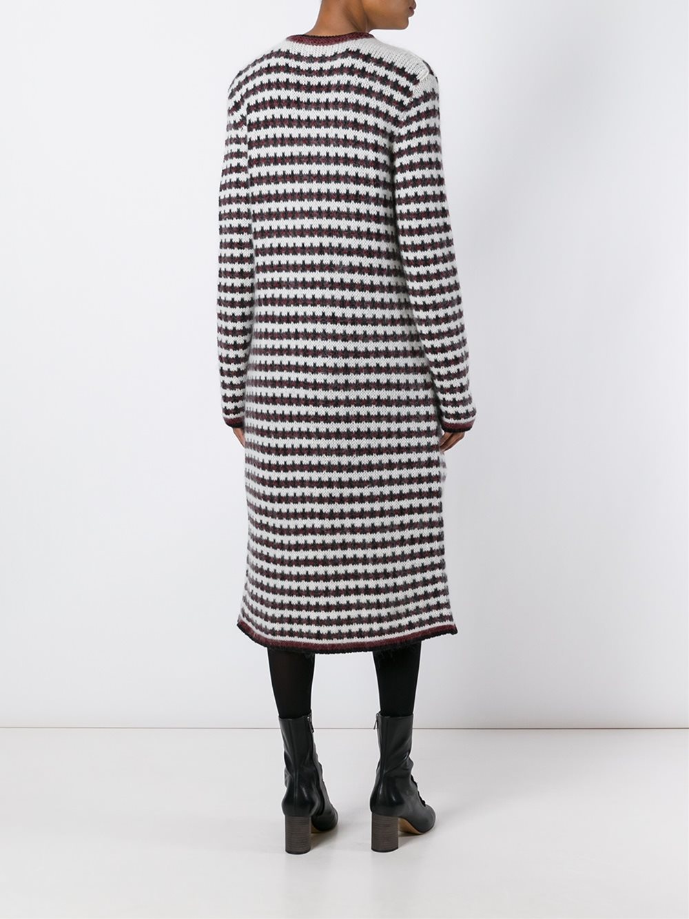 woven long cardi-coat