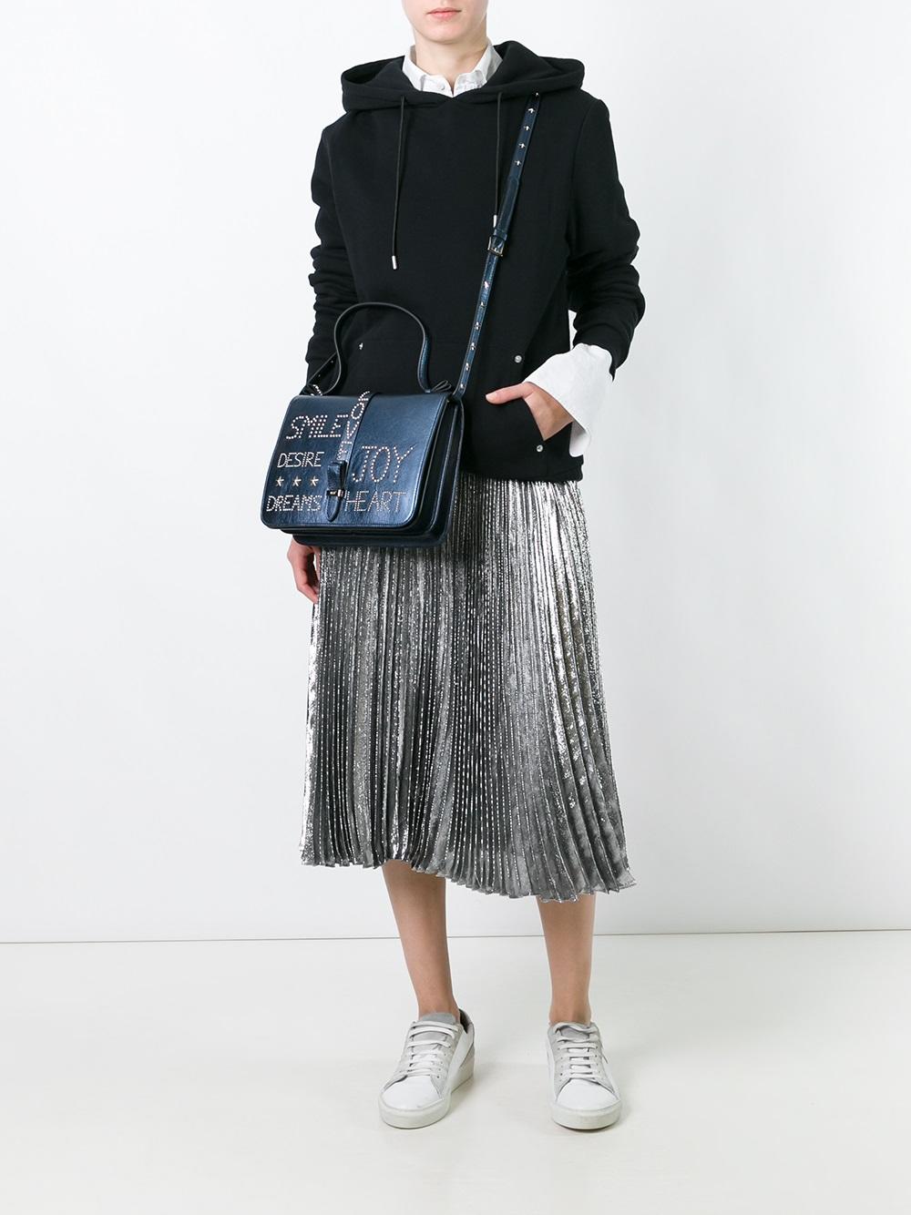 studded medium tote