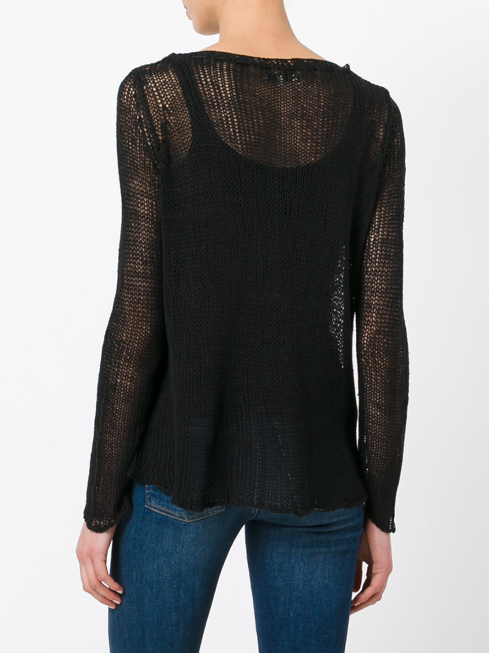 tassel detail deep-V jumper