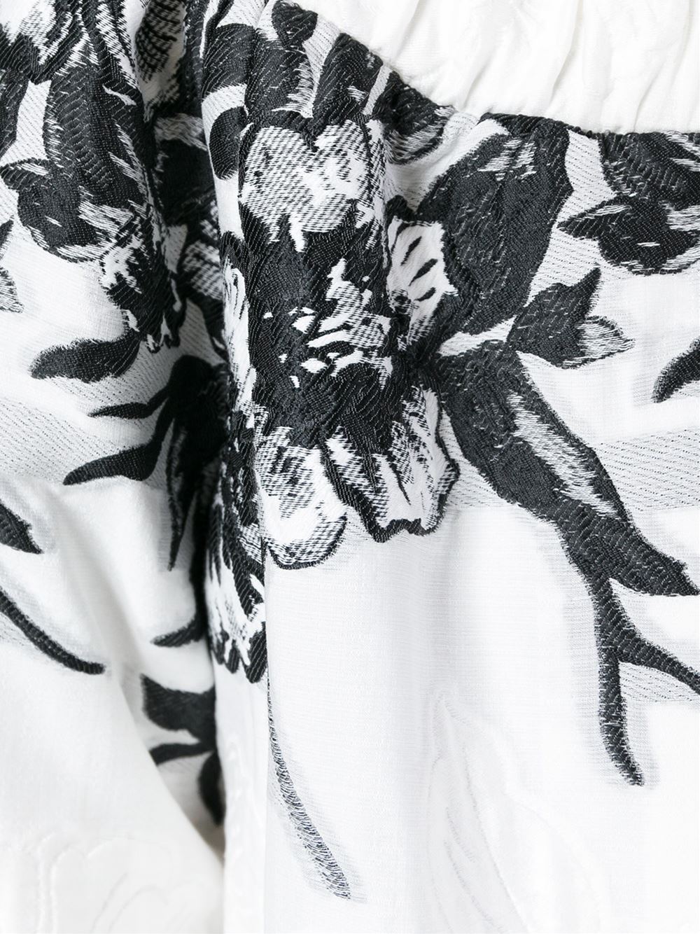 floral embroidery mid coat