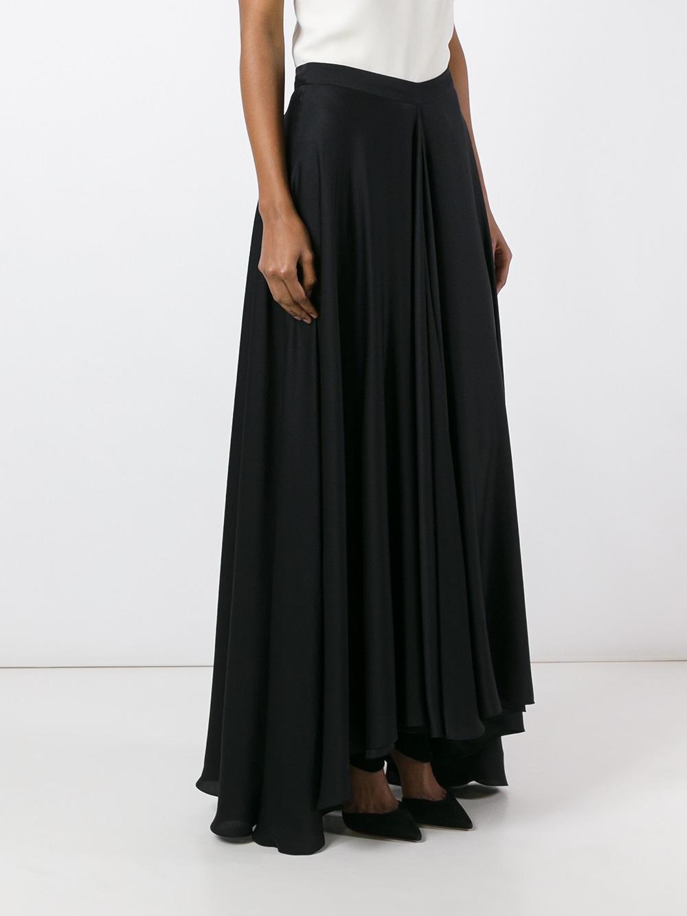 flared maxi skirt