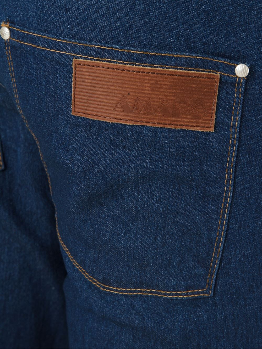 straight denim trousers
