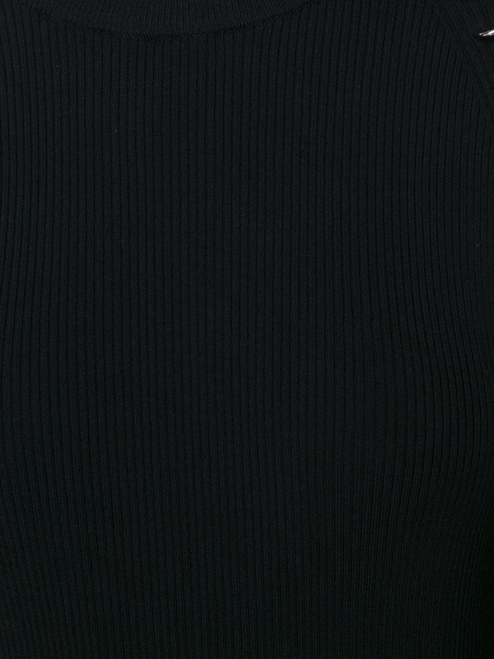 ribbed eyelet detail jumper