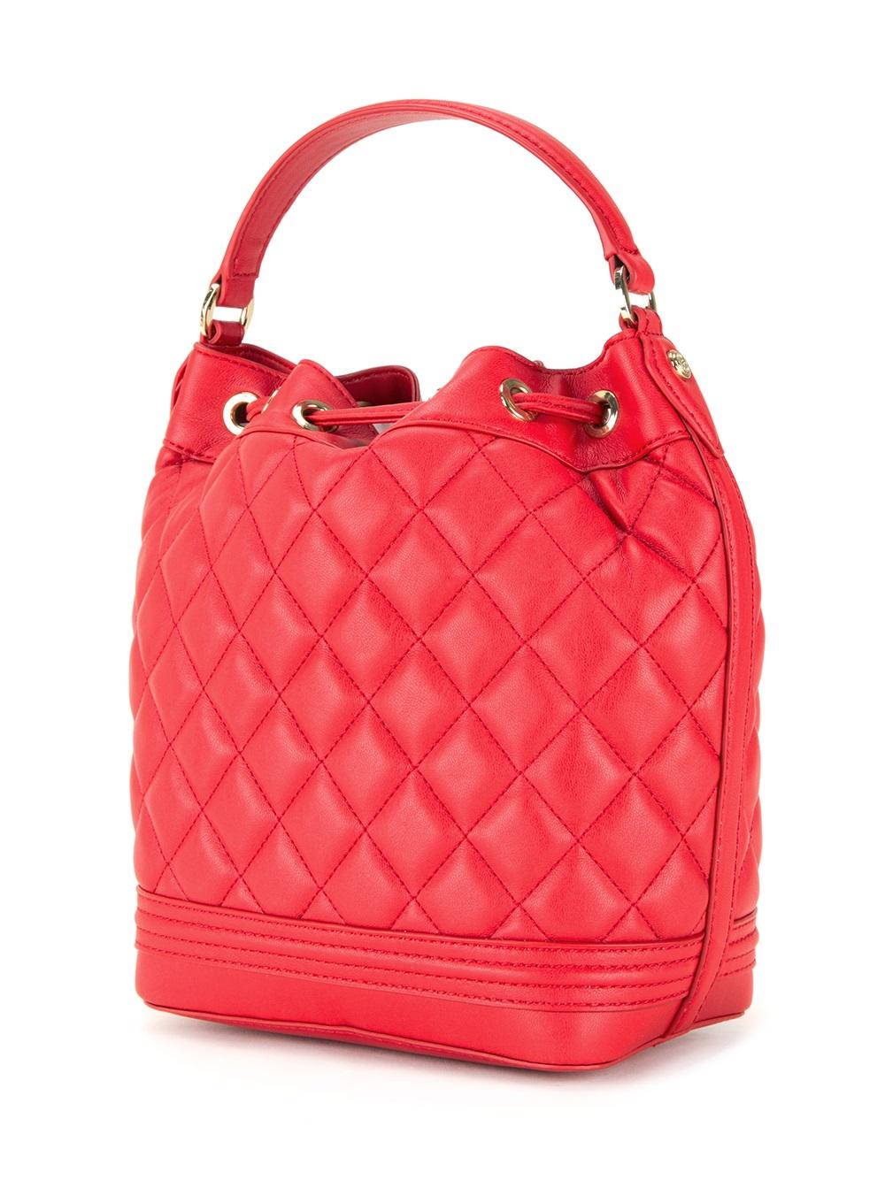 quilted drawstring crossbody bag