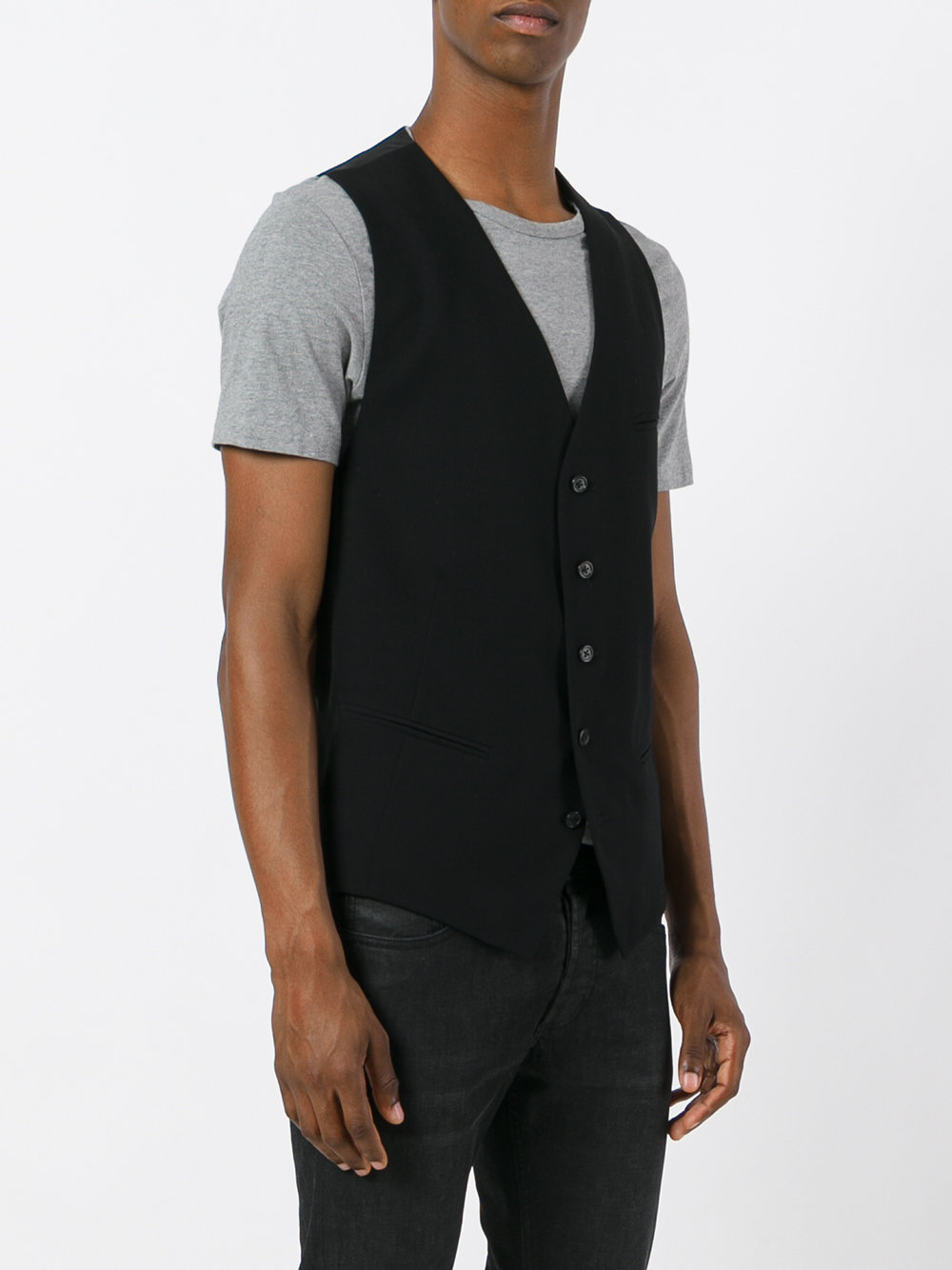 buttoned waistcoat