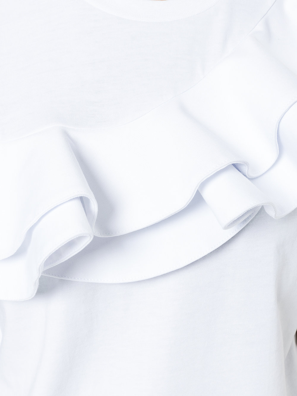 ruffle-detailed T-shirt