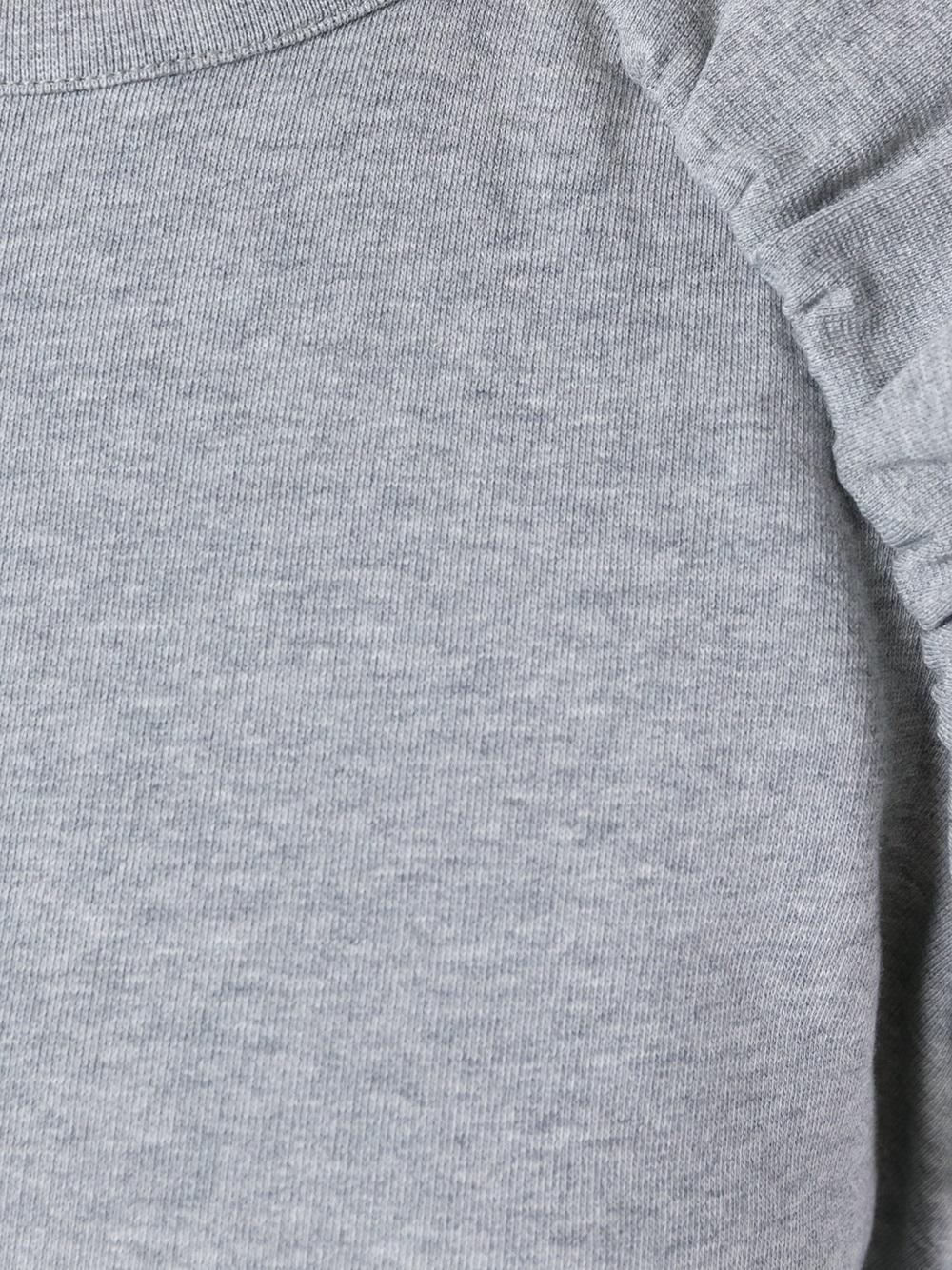ruffle detail sleeveless sweatshirt