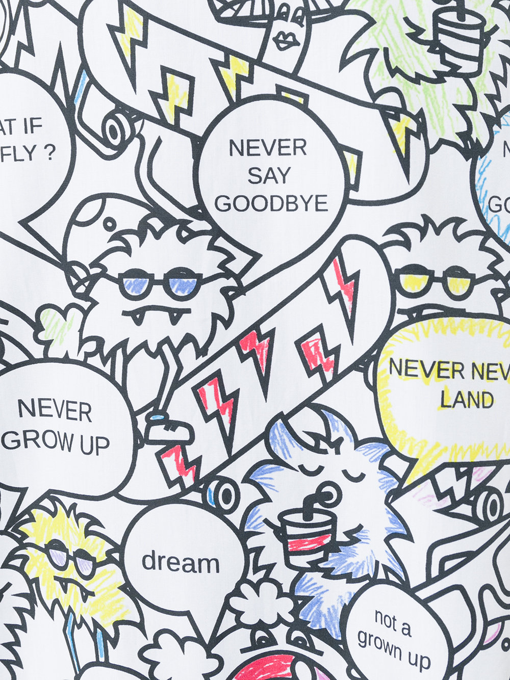 speech bubble print dress