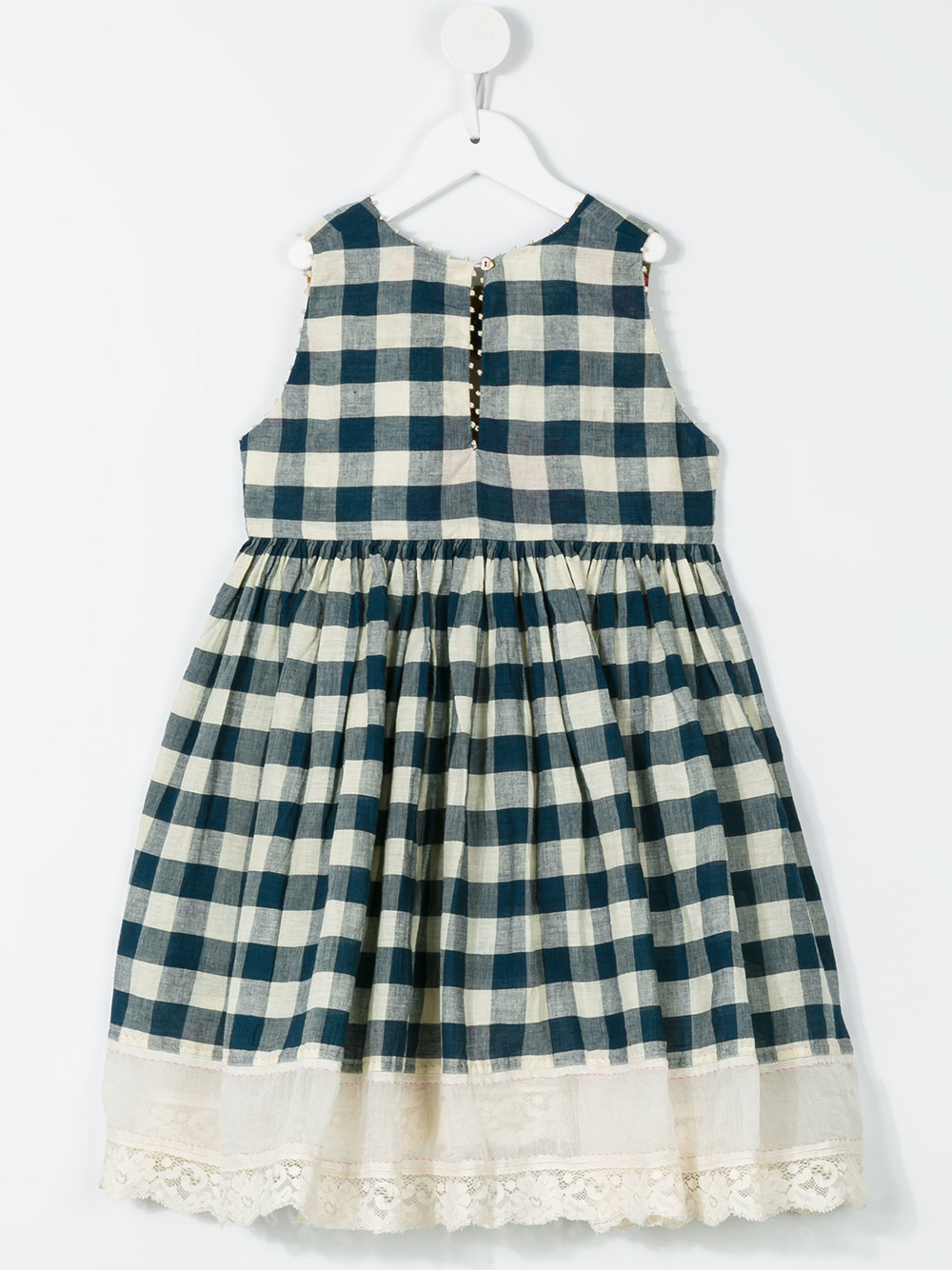 check pleated dress