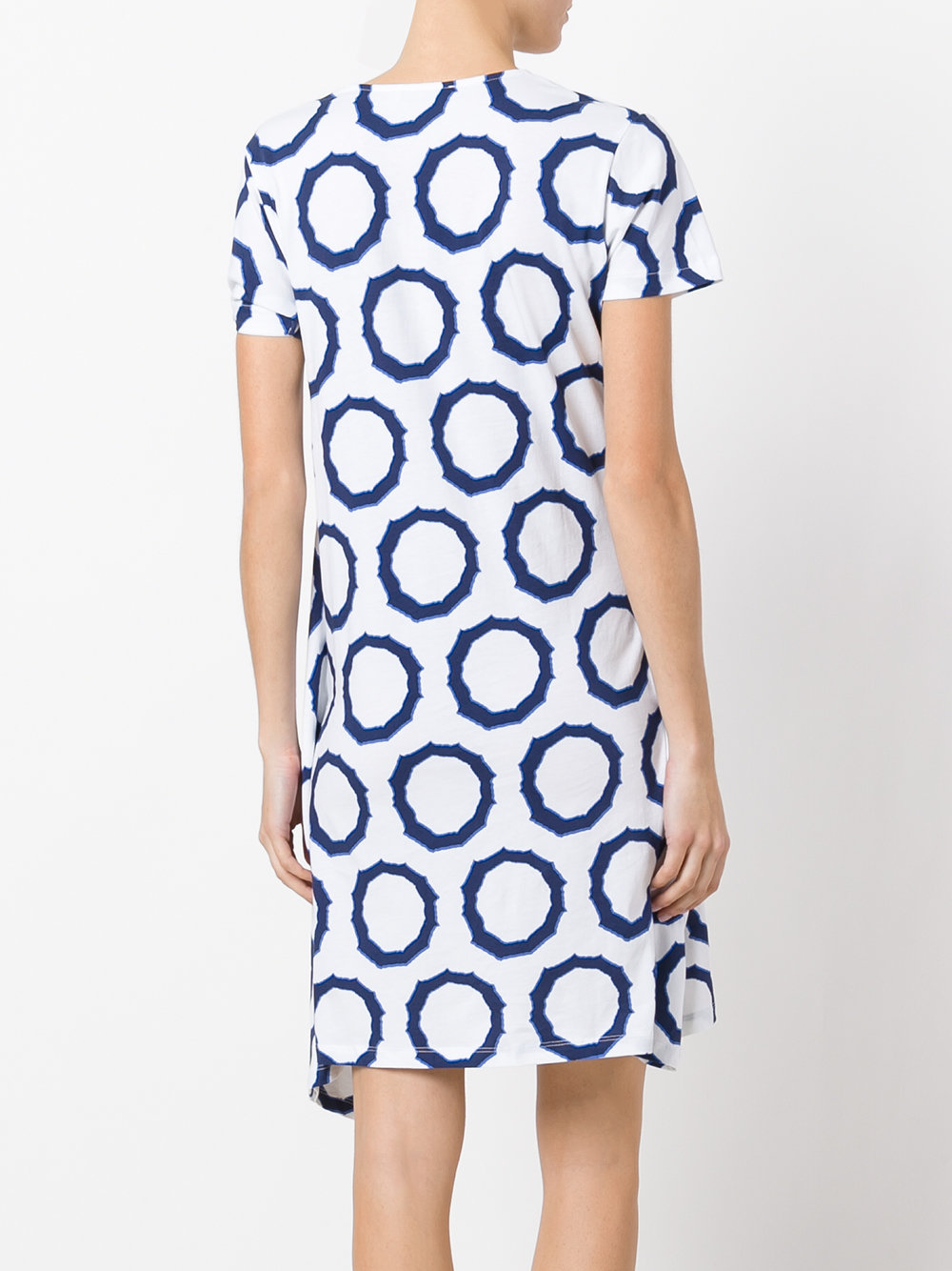 printed tie knot dress