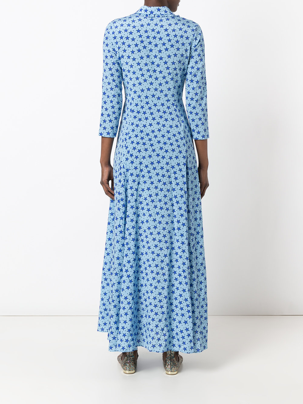 long star print dress