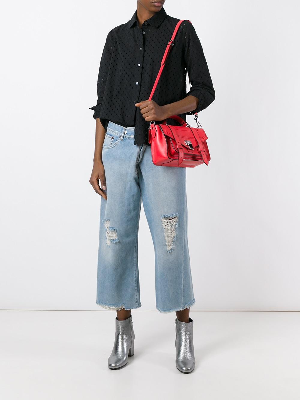 perforated detail shirt
