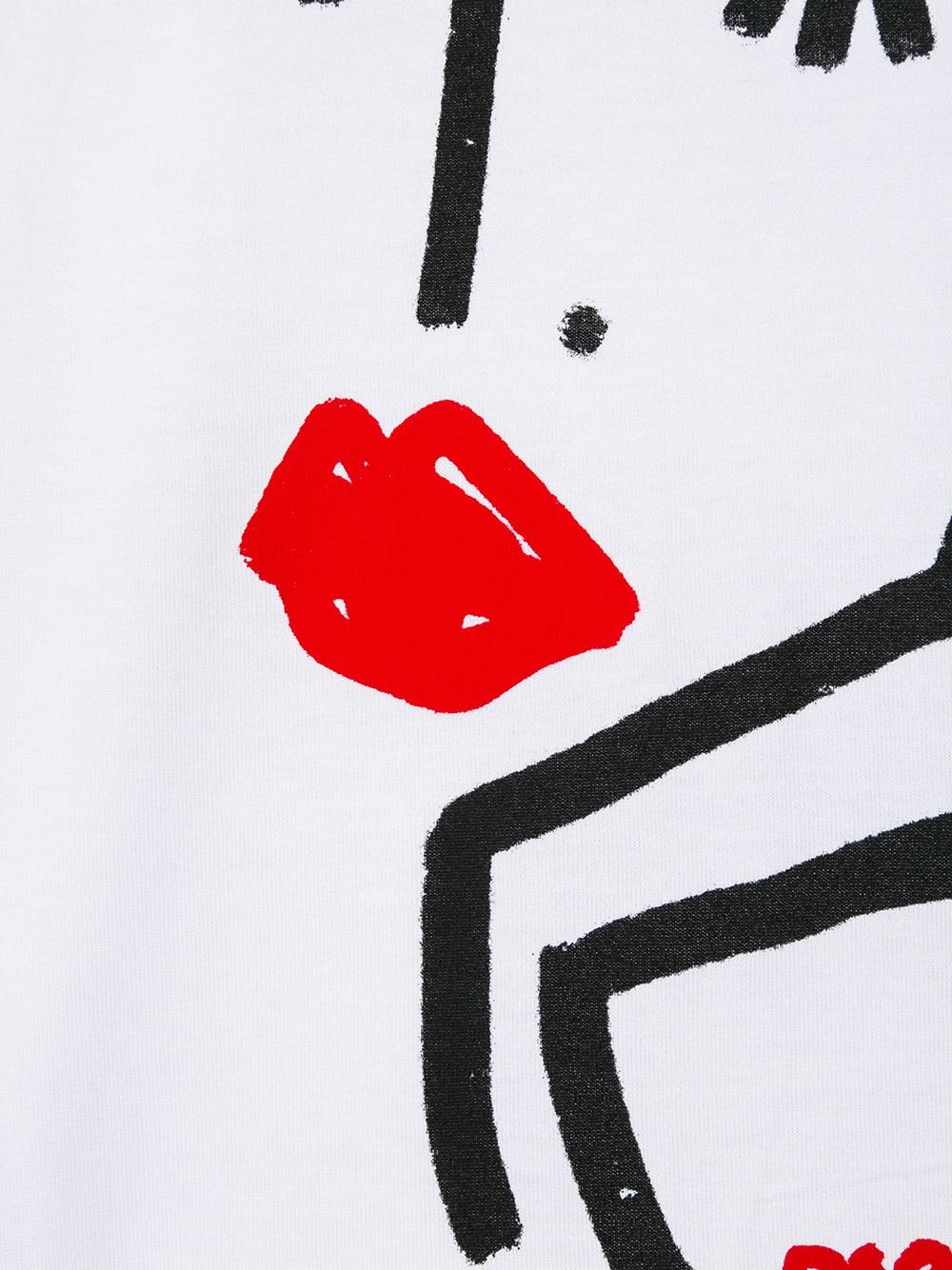 face print T-shirt