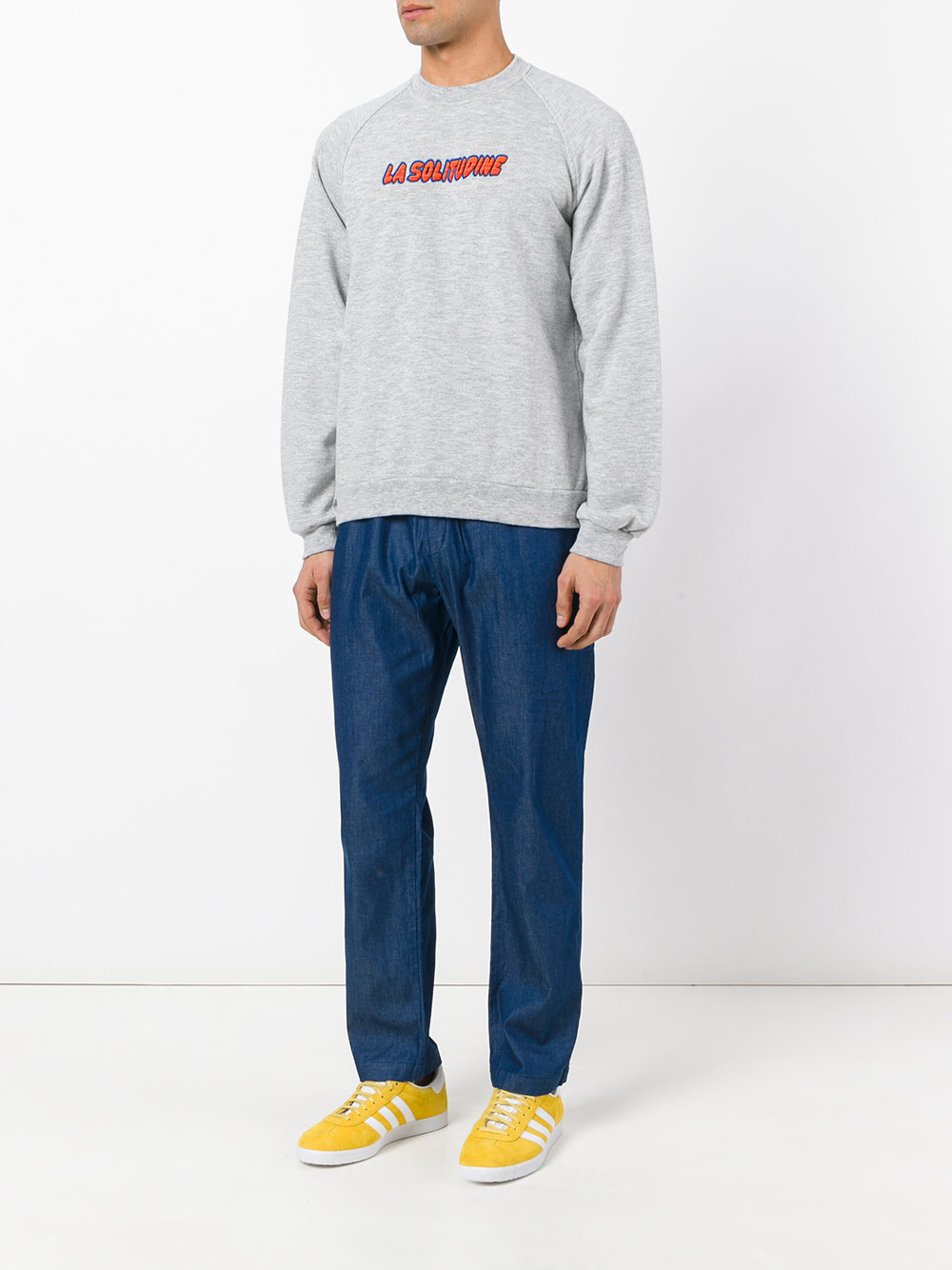 'La Solitudine' print sweatshirt