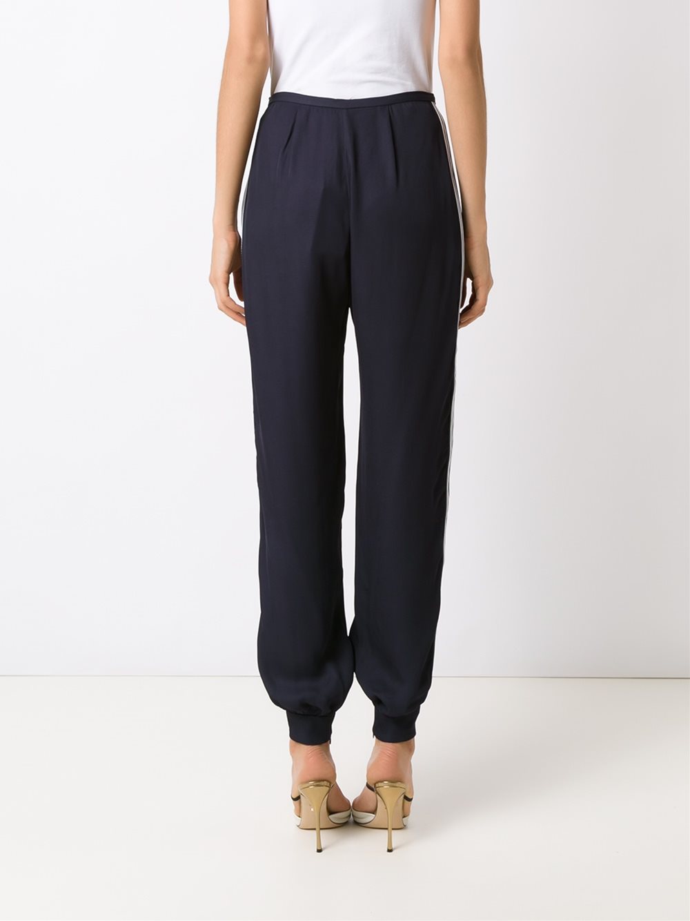 stripe details trousers