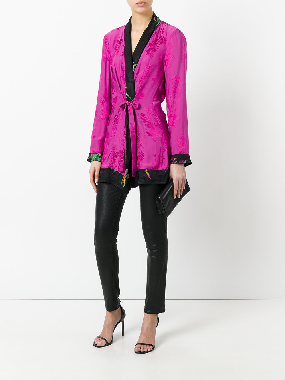 jacquard kimono jacket