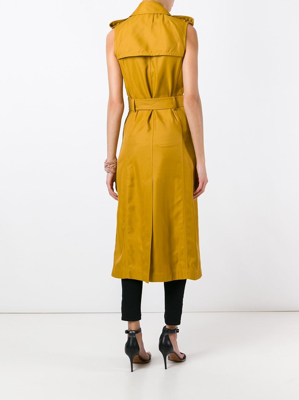 sleeveless trench coat