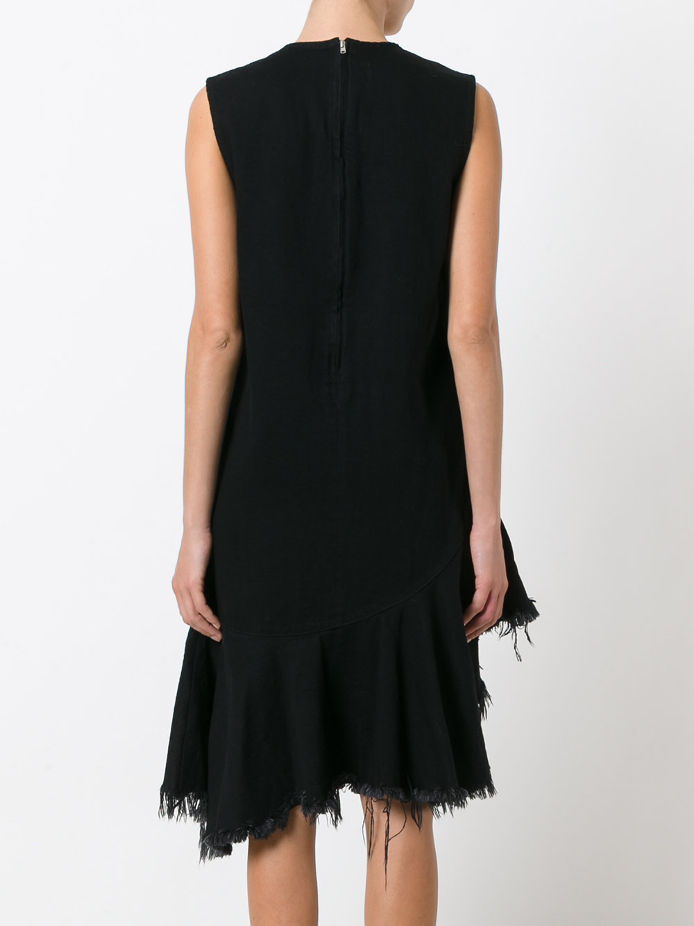 asymmetric deep-V dress