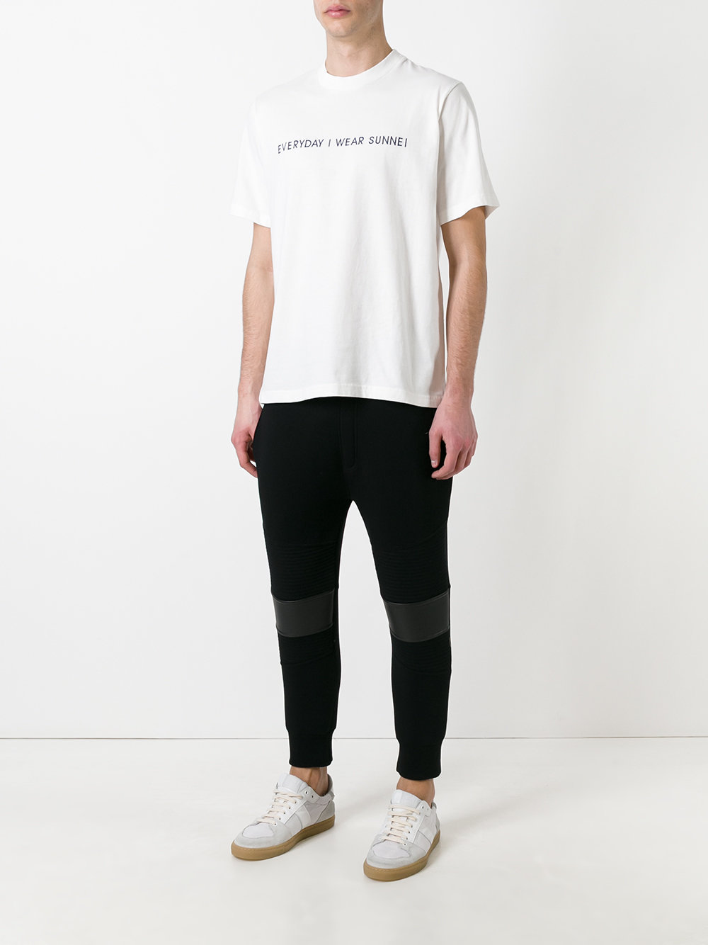 embroidered slogan T-shirt 