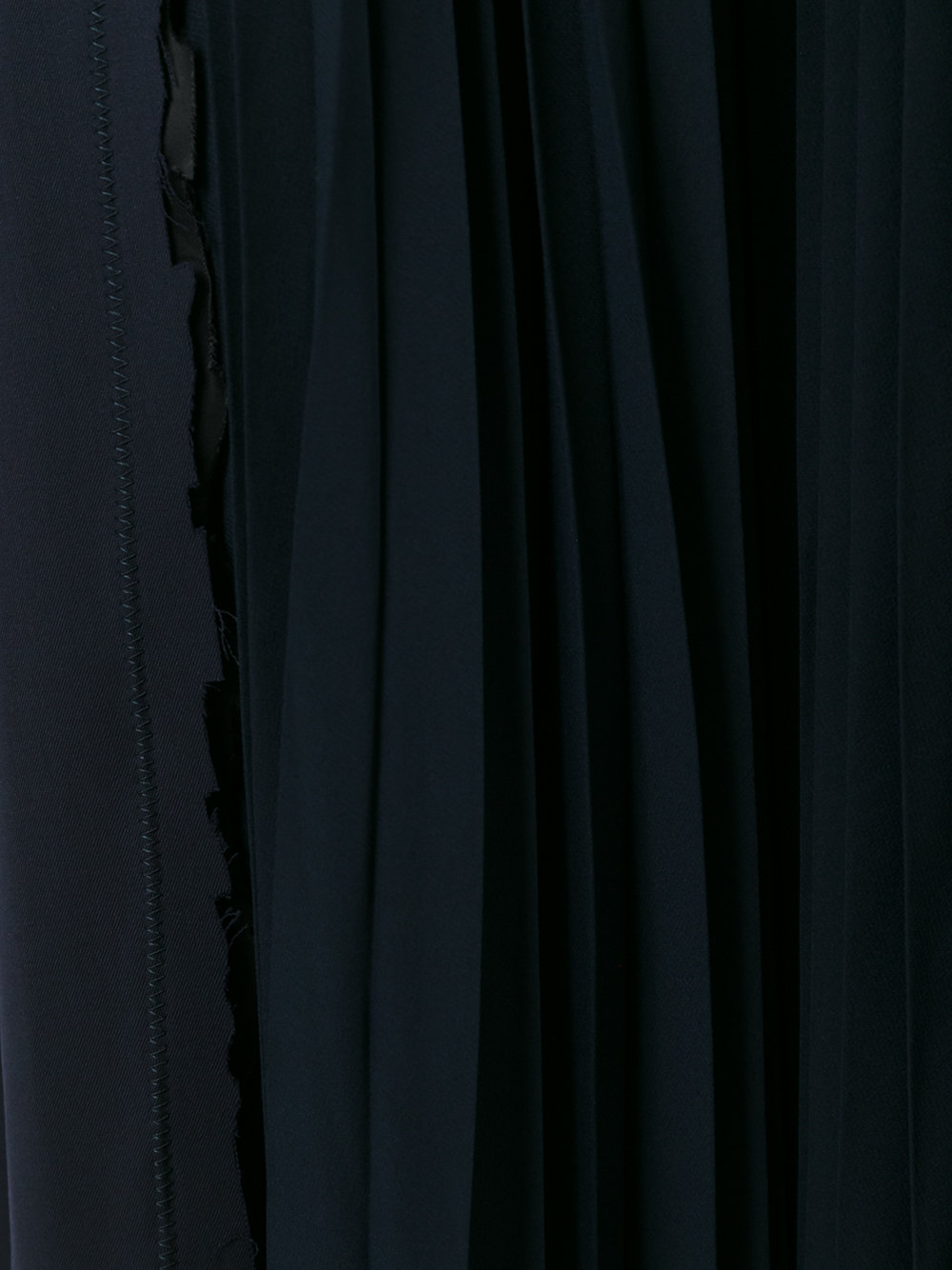 pleat detail long dress