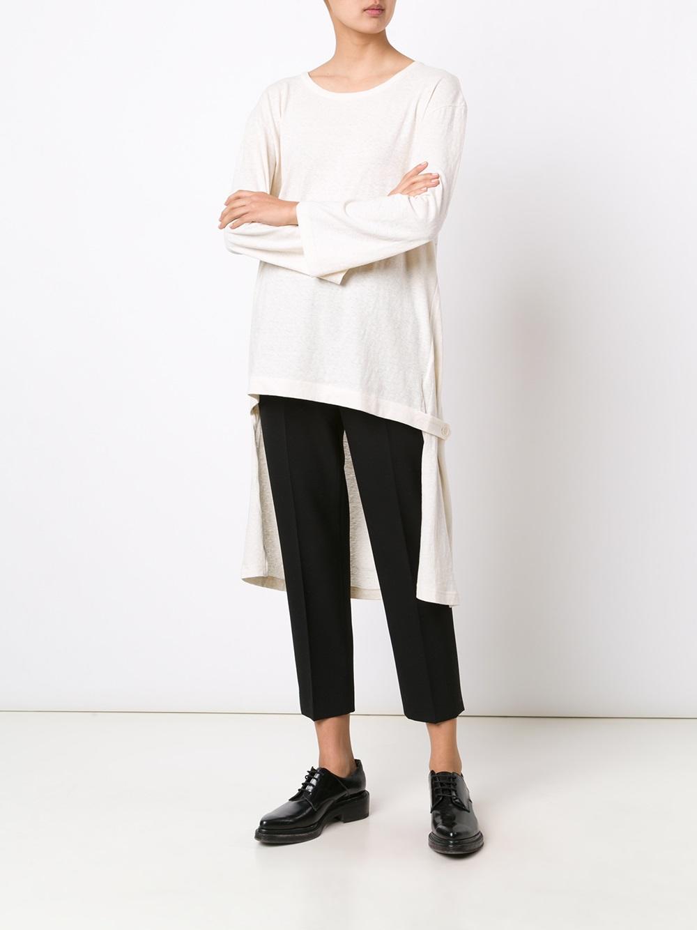 asymmetric longsleeved blouse