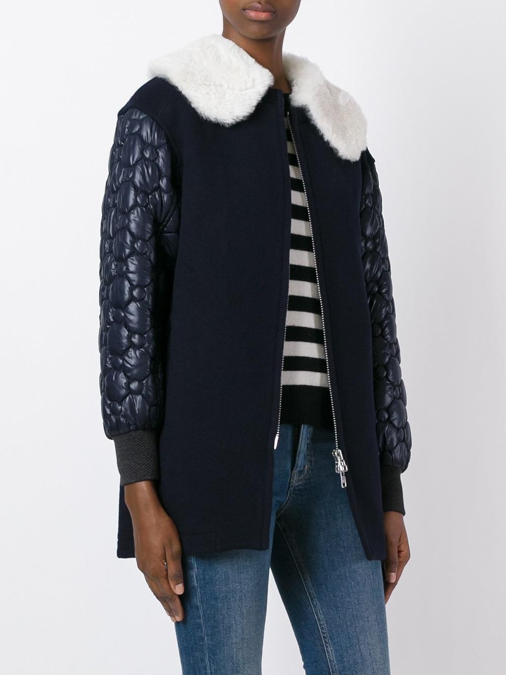 raccoon fur collar coat