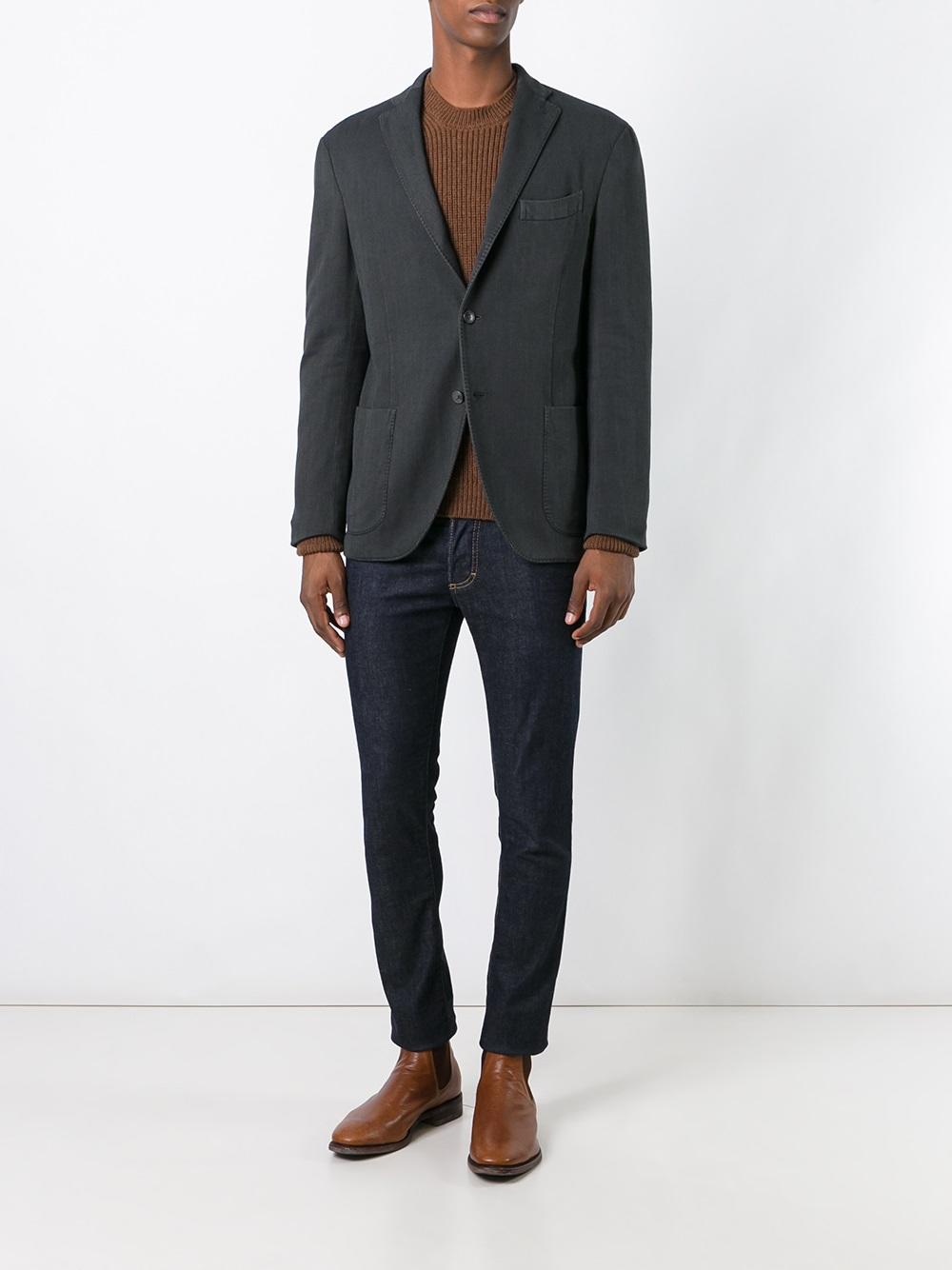 two button blazer
