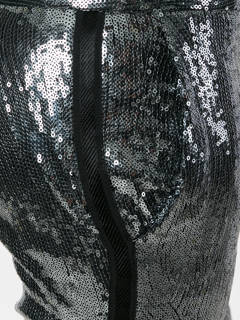 sequinned cropped trousers