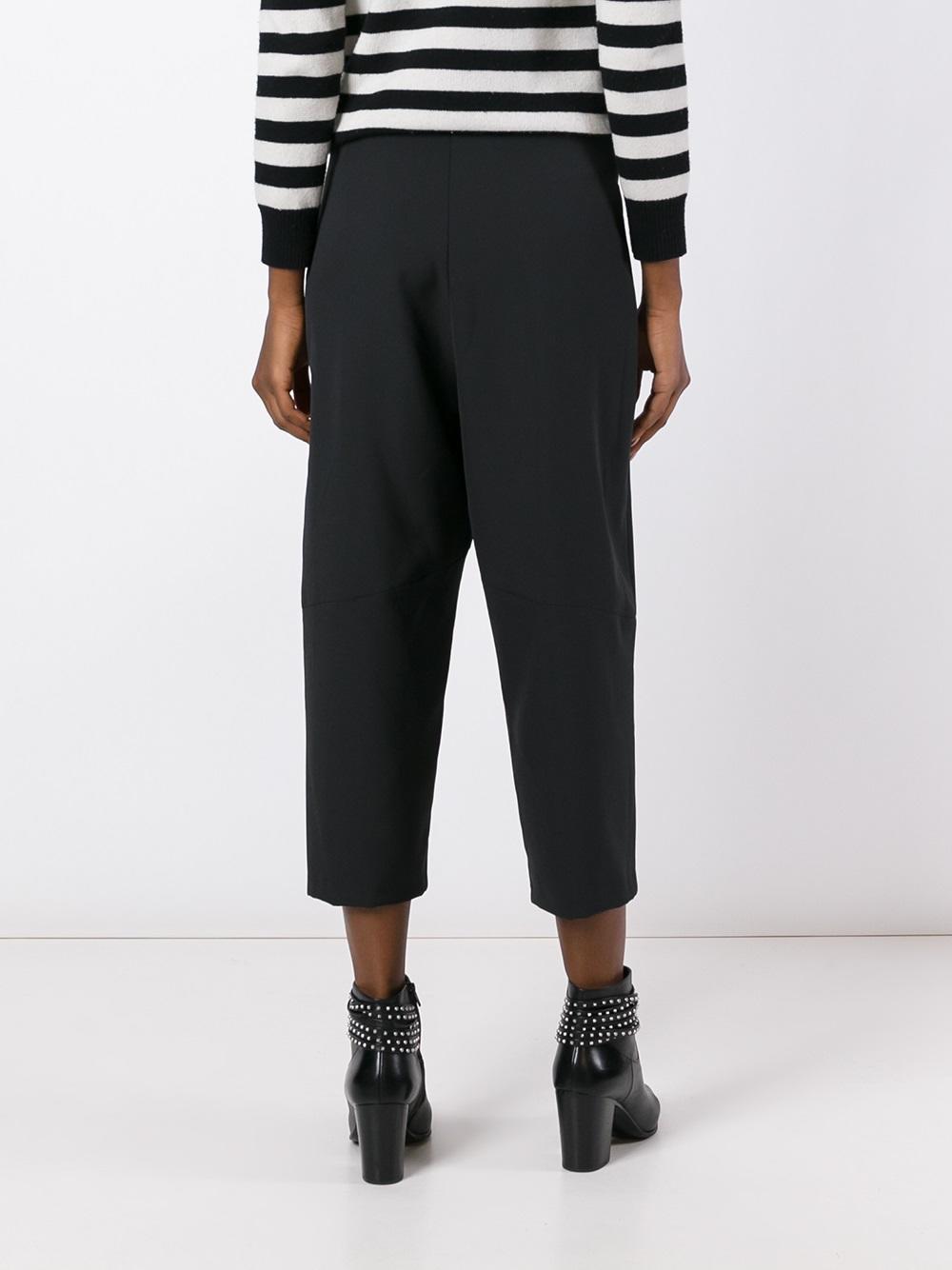 cropped tapered trousers