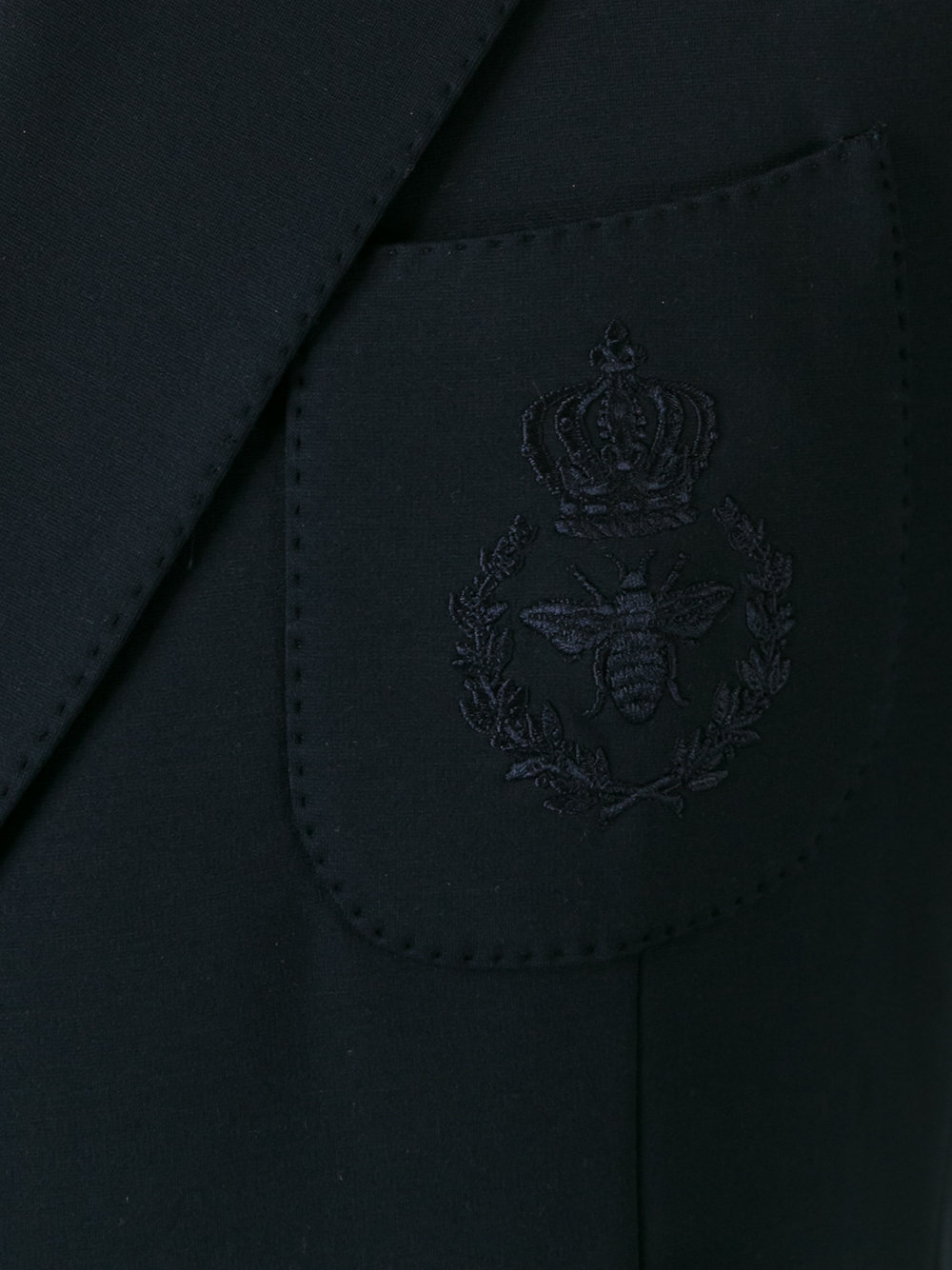 bee & crown embroidered jacket