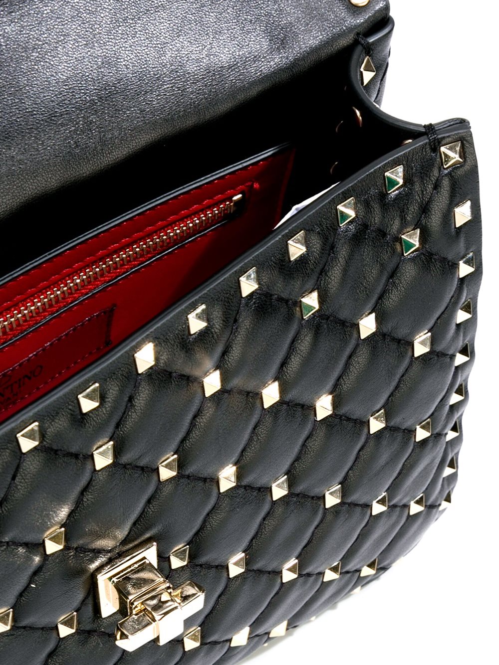 'Rockstud' quilted tote