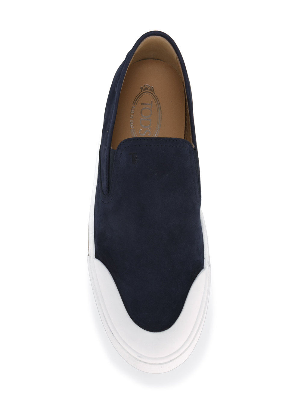 contrast slip-on sneakers